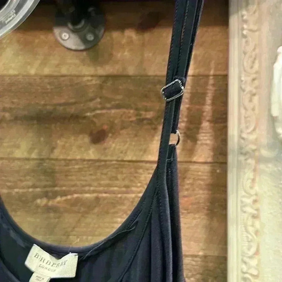 BURBERRY Ladies Black Monogram Motif Stretch Jersey Camisole, Size Large - Picture 5 of 8